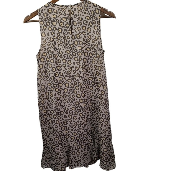 Loft Animal Print Sleeveless Knee Length Shift Dress Small - Picture 2 of 6